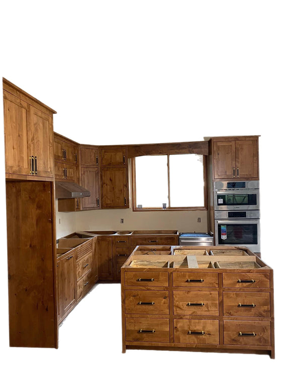 Rustic Knotty Alder Kitchen Cabinets