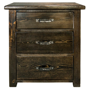 three drawer dresser Black Stone Collection