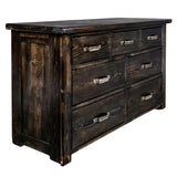 7 drawer dresser Black Stone Collection