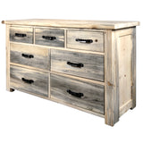 7 drawer dresser Black Stone Collection