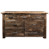 7 drawer dresser Black Stone Collection