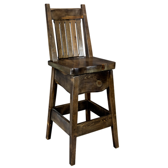 Swivel barstool