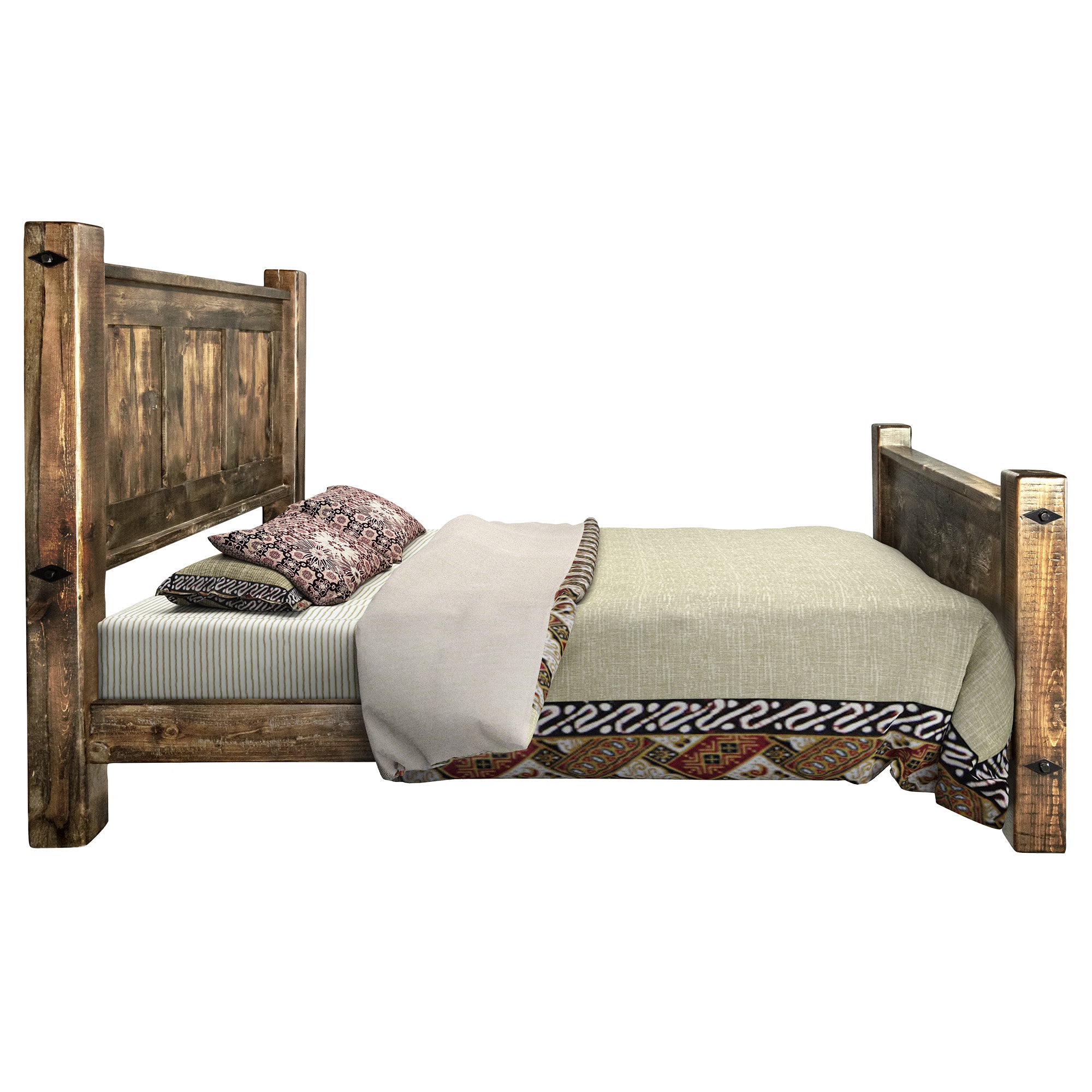 Cool Rustic Stone Queen Bedroom Set