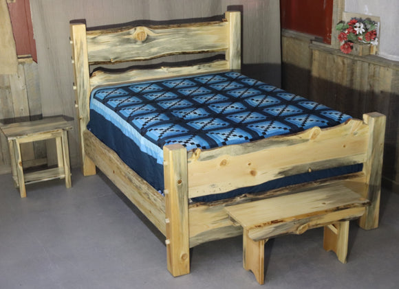 Economy double plank bed