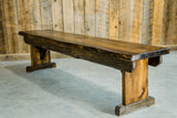 Rustic pine benches