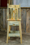 Rustic Pine Solid Wood Barstools